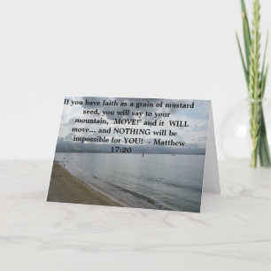 Matthew 17:20 - Motiv inspirationsoffert Kort
