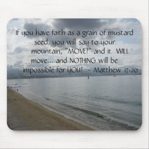 Matthew 17:20 - Motivational inspirera Musmatta
