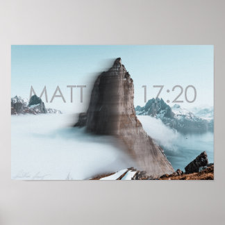 Matthew 17:20 | Poster av Rörelse bergsberg