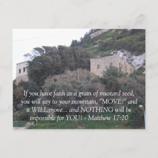 Matthew 17:20 vykort