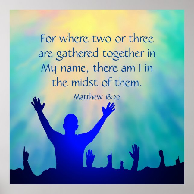 Matthew 18:20 poster (Framsidan)