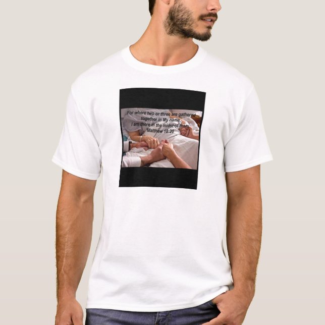 Matthew 18:20 tee shirt (Framsida)
