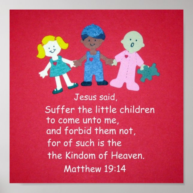Matthew 19:14 poster (Framsidan)