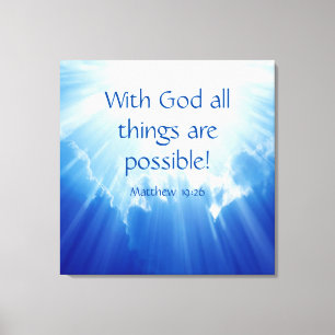 Matthew 19:26 canvastryck