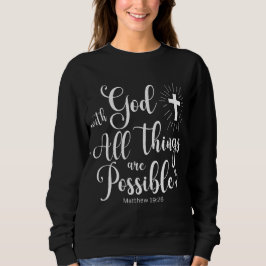Matthew 19:26 Möjlig med Gud T Shirt