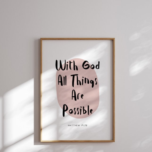 Matthew 19:26 poster (Skapare uppladdad)
