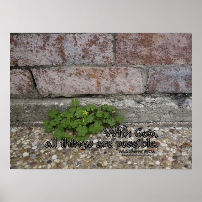 Matthew 19:26 poster (Framsidan)