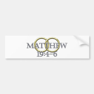 Matthew 19:4 - 6 bildekal