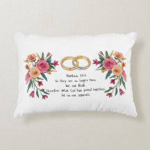 Matthew 19:6 Bröllop Pillow