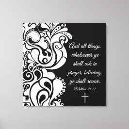 Matthew 21:22 canvastryck
