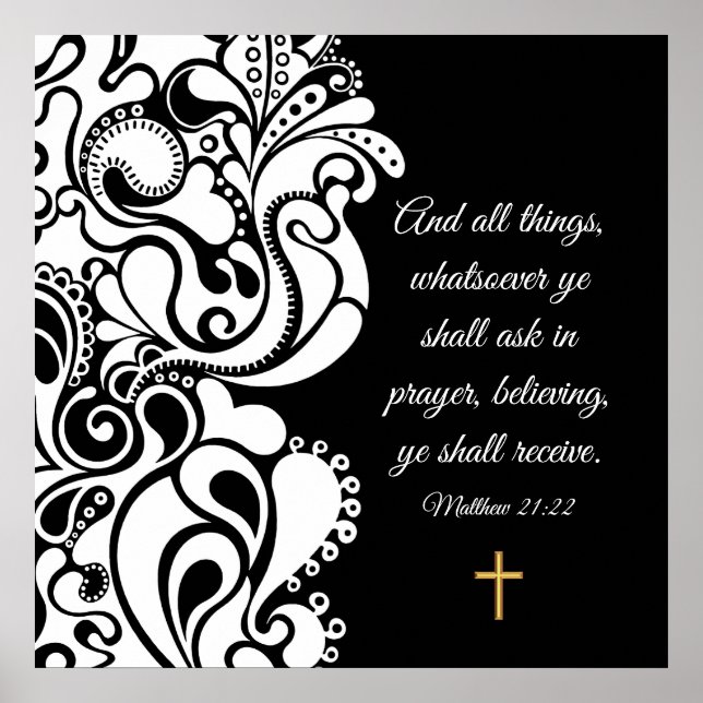 Matthew 21:22 poster (Framsidan)