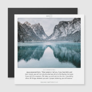 Matthew 21:4-5-HJÄLPSKRIPIX-magnetiskt kort