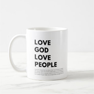 Matthew 22:37-40 Kärlek gud Kärlek Kaffemugg