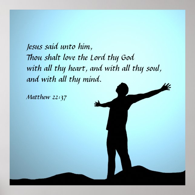 Matthew 22:37 poster (Framsidan)