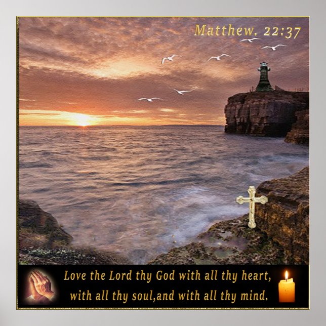 Matthew 22:37 poster (Framsidan)