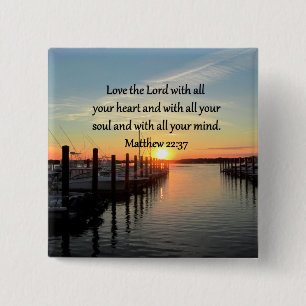 MATTHEW 22:37 SUNRISE SCRIPTURE VERSE DESIGN KNAPP