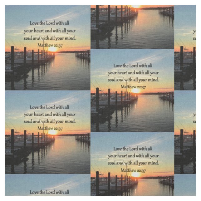 MATTHEW 22:37 SUNRISE SCRIPTURE VERSE DESIGN TYG (Provkarta)
