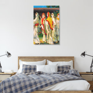 Matthew 25:1-13 The Foolish and Wise Virgin Canvas