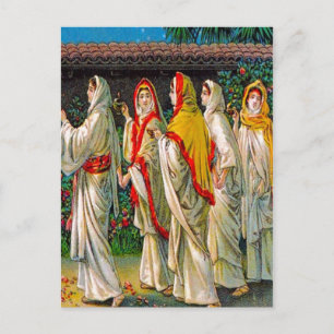 Matthew 25:1-13 The Foolish and Wise Virgins Vykort