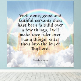 Matthew 25:21 canvastryck