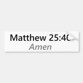 Matthew 25:40 bildekal