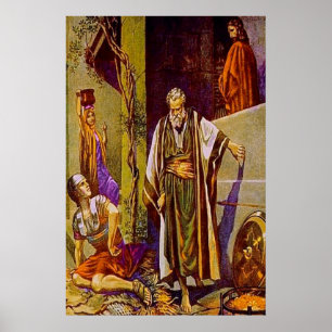 Matthew 26:69-75 Peter Denies Jesus poster