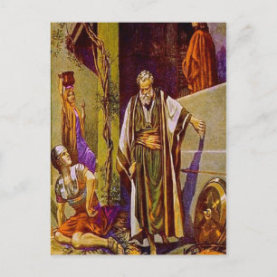 Matthew 26:69-75 Peter Denies Jesus vykort
