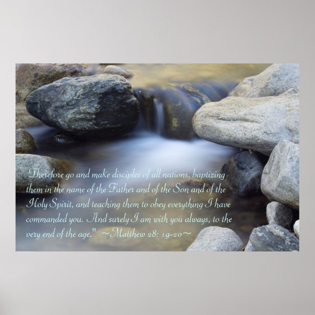 Matthew 28:19-20 Poster (Framsidan)