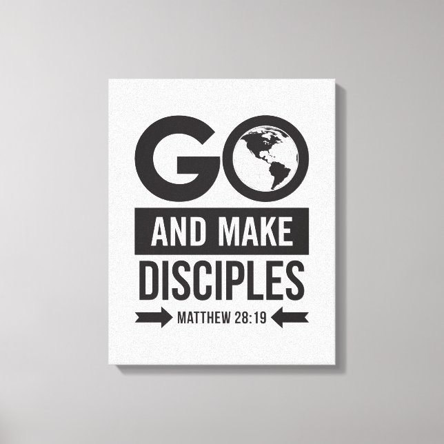 Matthew 28:19 canvastryck (Framsida)
