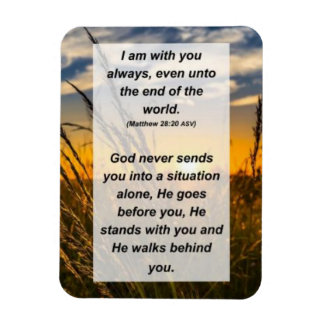 Matthew 28:20 Jag är alltid med dig Magnet