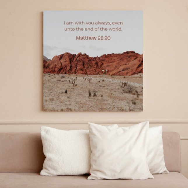 Matthew 28:20 KJV Wall Art –Scripture Poster (Skapare uppladdad)