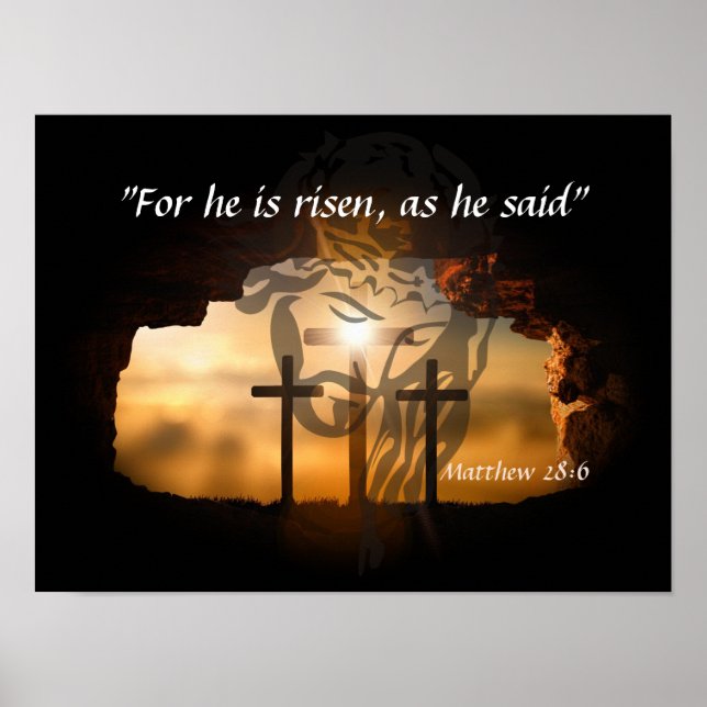 Matthew 28:6 poster (Framsidan)