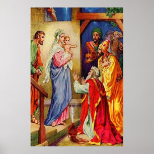 Matthew 2:1-12 Wise Manar Travel till Jesus Poster