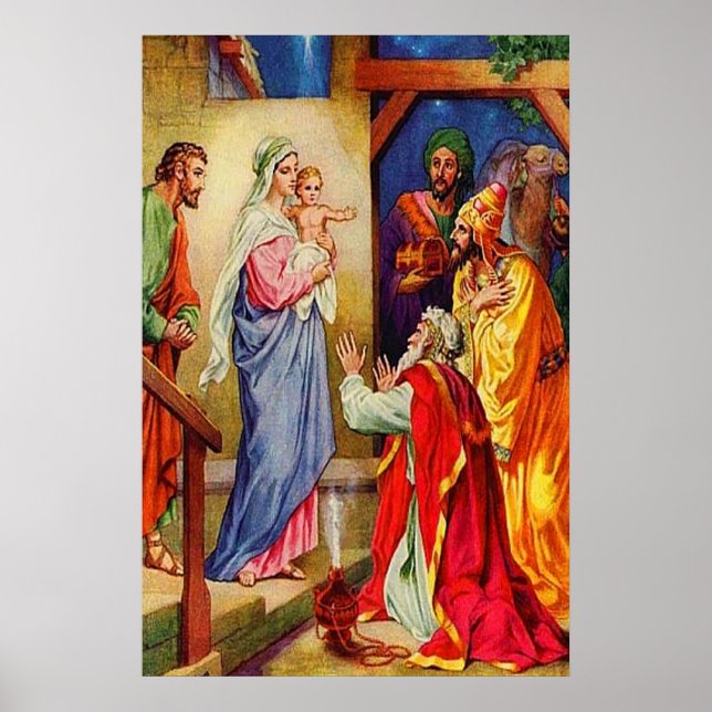 Matthew 2:1-12 Wise Manar Travel till Jesus Poster (Framsidan)