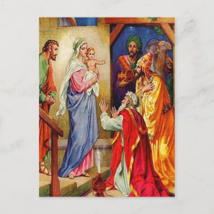 Matthew 2:1-12 Wise Manar Travel till Jesus vykort