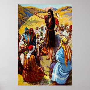Matthew 3:7 12 John Preacher till folket Poster