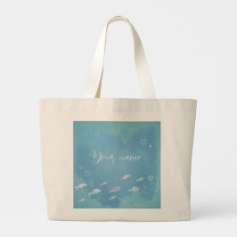 Matthew 4:19 Christian Bible Verse Fish in Sea Jumbo Tygkasse