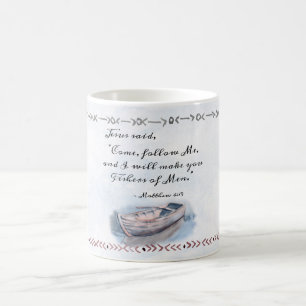 Matthew 4:19 Jesus sa: "Kom följer mig" Bible Kaffemugg