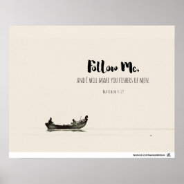 Matthew 4:19 - Manar fiskare Poster