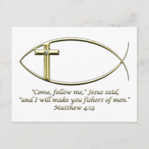 Matthew 4:19 vykort