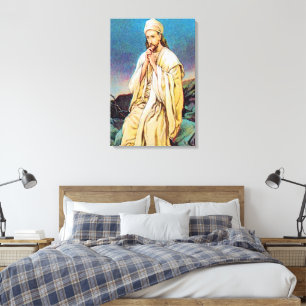 Matthew 4:1-11 Satan Tempts Jesus Wrapped Canvas