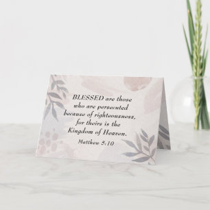 Matthew 5:10 Blsed är de Persected Beatitudes Kort