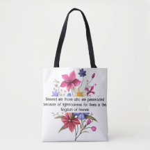 Matthew 5:10 Tote Bag