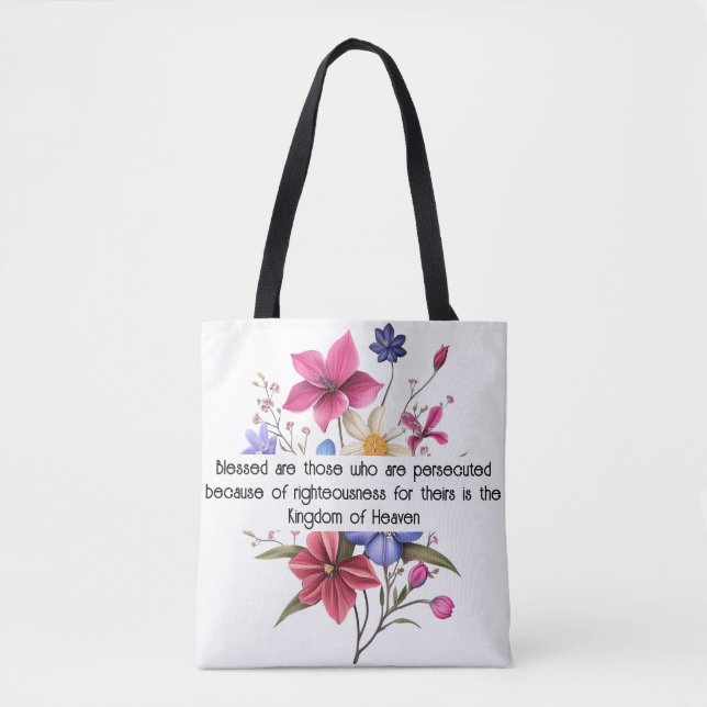 Matthew 5:10 Tote Bag Tygkasse (Framsida)