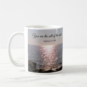 Matthew 5:13-14 Du är Ljuset och Salthavskägget Kaffemugg