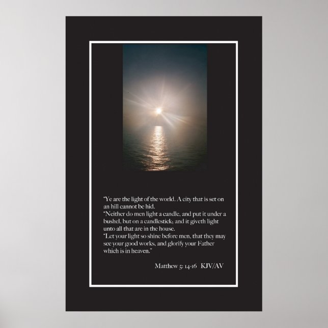 Matthew 5:13-16 Poster skript (Framsidan)