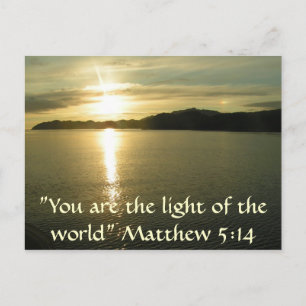 Matthew 5:14 vykort