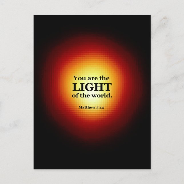 Matthew 5:14 vykort (Framsida)