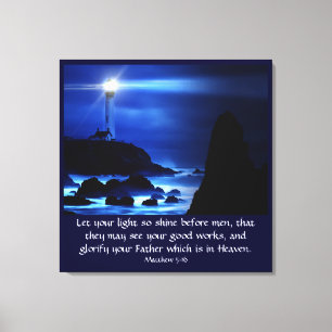Matthew 5:16 canvastryck