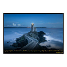 Matthew 5:16 Christian Bible Verse Poster